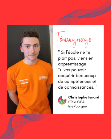 Témoignage de Christophe sur sa formation par apprentissage